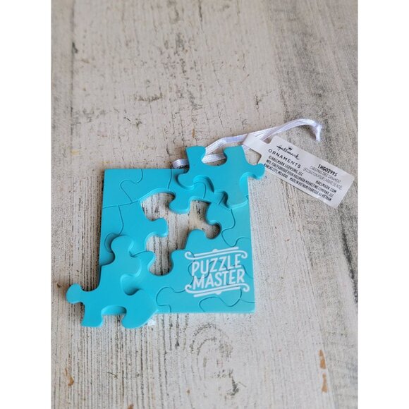 Hallmark puzzle master blue ornament Xmas unique autism - Picture 1 of 5